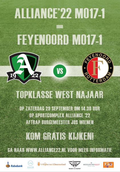 Poster MO17 1 tegen Feyenoord